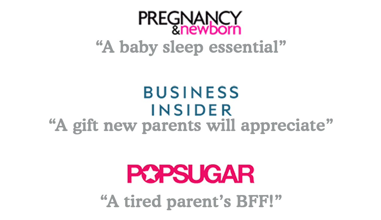 A baby sleep essential - A gift new parents will appreciate - A tired parent’s BFF!