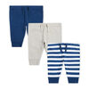 Ensemble de trois pack de pantalons Koala Baby couleur Bleu, NB