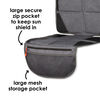Diono Ultra Mat Deluxe Full Size Car Seat Protector with Integrated Heatshield, Crash Tested With Premium Ultra Thick Padding For Durable, Water Resistant Protection, Includes 3 Mesh Storage Pockets