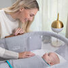 HALO SleepSack Swaddle - Ideal Temp - Heather Gray/Aqua Newborn  0-3 Months