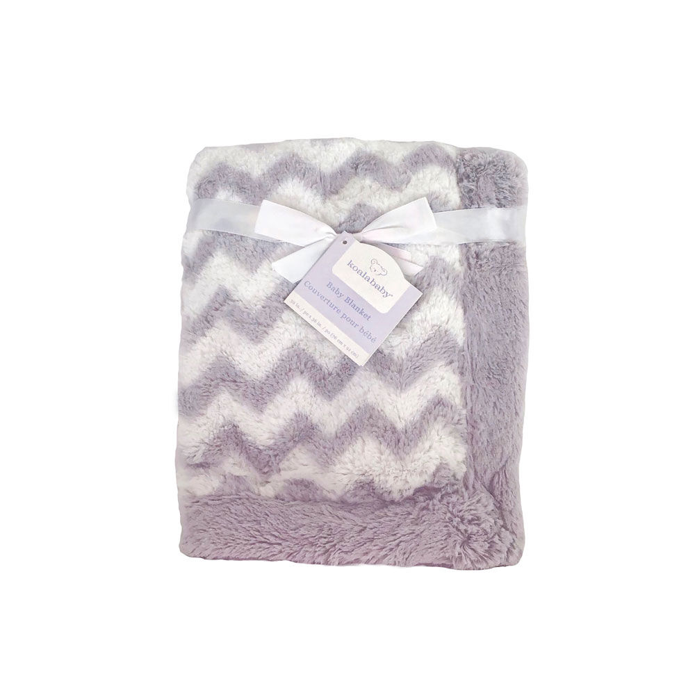 Grey chevron blanket on sale