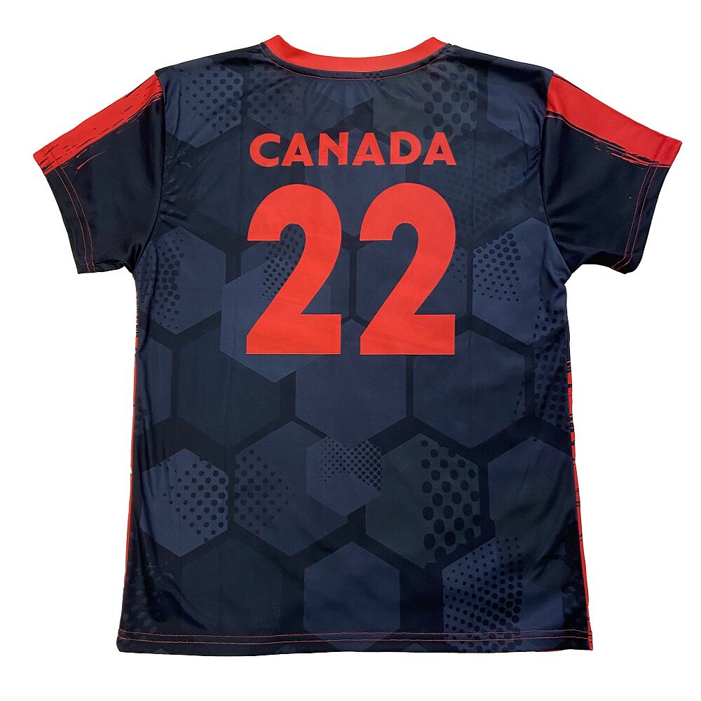 Soccer Jersey Black Youth Small