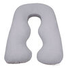 Leachco Coussin corporel Back 'N Belly Chic avec housse en jersey gris chine.