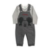 Disney Mickey Mouse 2 pc Overall set - Charcoal, 6 Months