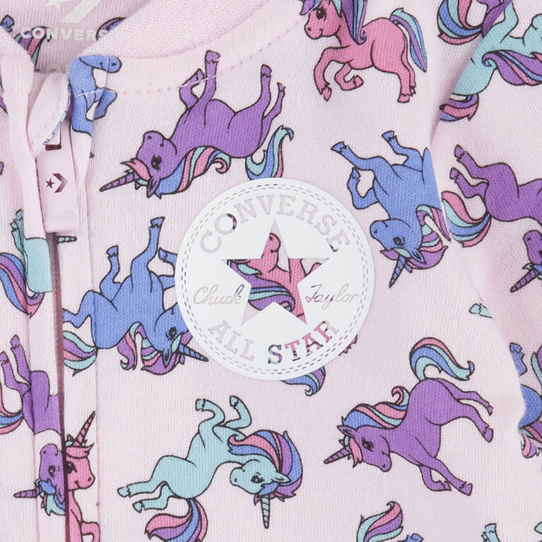 Converse Unicorn All Over Print Coverall Footed - Pink Foam - Size NB