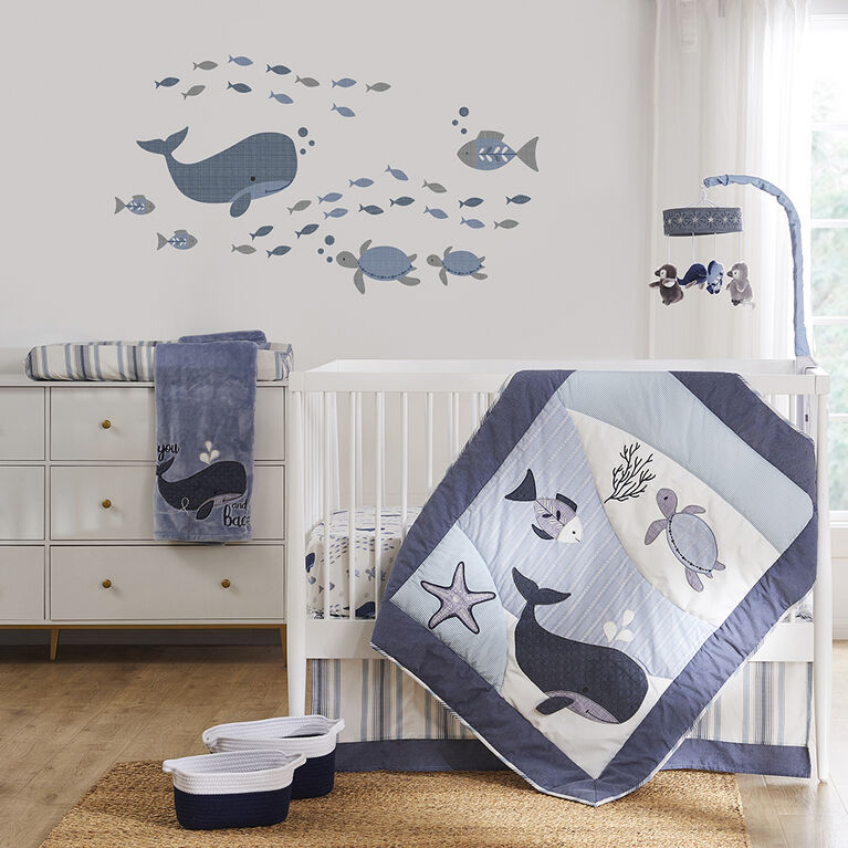 Drap-housse Boho Bay Sealife pour lit de bébé