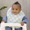 Tiny Twinkle - Mess Proof Easy Bib  - Sage Check 6-24M