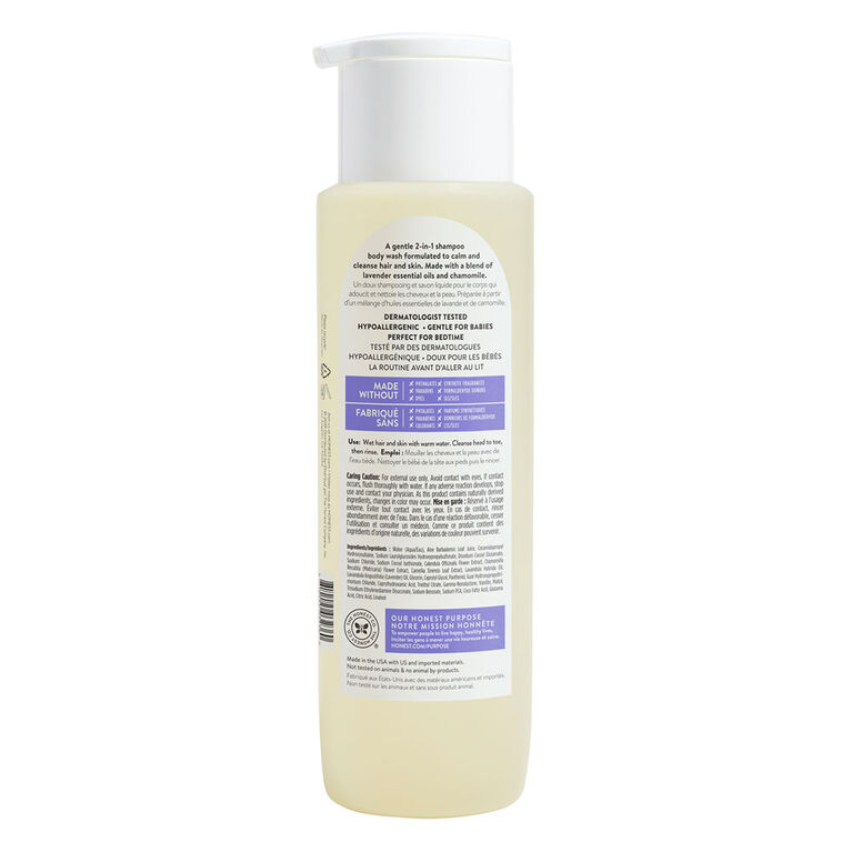 The Honest Company - 532 ml de shampooing / nettoyant pour le corps à la lavande