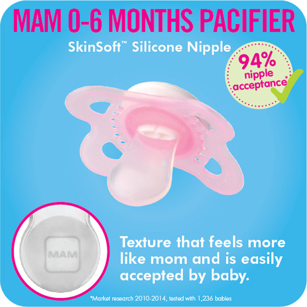 MAM Animals Orthodontic Pacifier, 0-6 