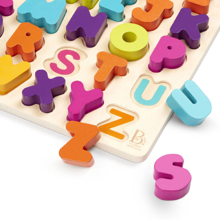 B. toys, Alpha-B.-tical, Wooden Alphabet Puzzle