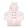 Baby Mode 2 Piece Hooded Knit Set: Pink
