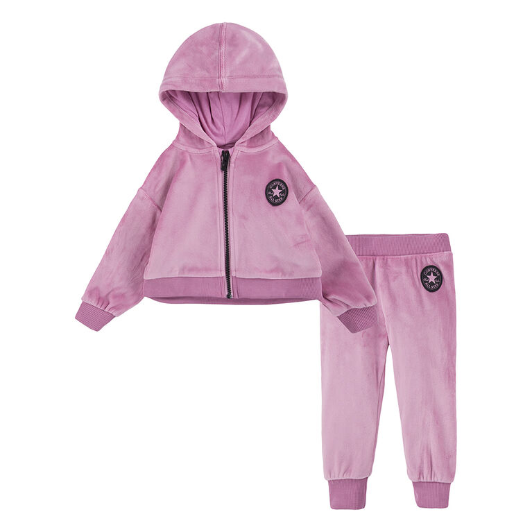 Nike Velour Jogger Set - Pink - Size 12 Months