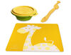 Marcus & Marcus Placemat & Collapsible Bowl & Feeding Spoon - Lola the Giraffe - Yellow