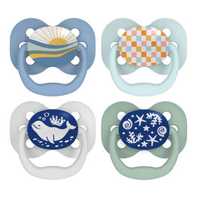 Advantage Pacifier Stage 1 Blue 4 Pack