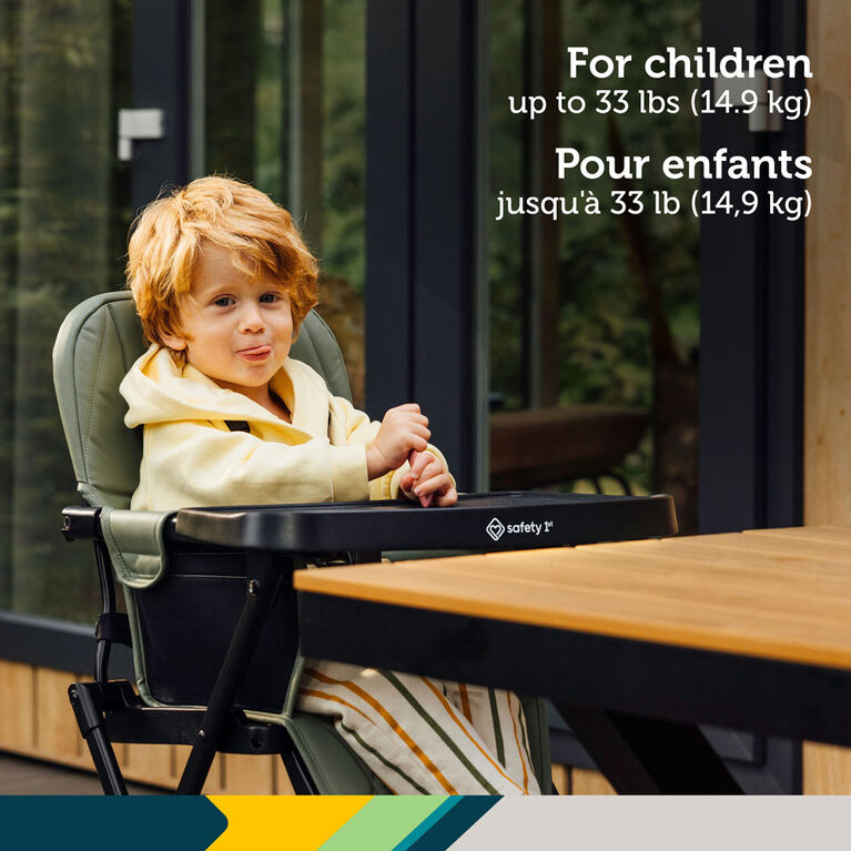 Safety 1st Compact Lily Highchair - Mineral Green