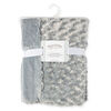 Grey Curly Plush Blanket
