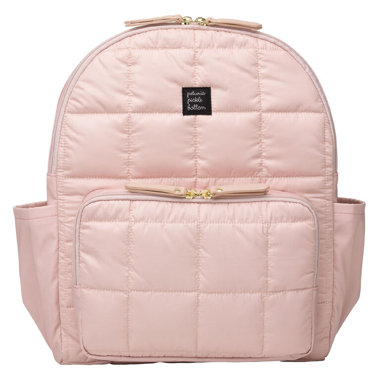 Petunia Pickle Bottom - District Backpack 5 Piece Set in Petal Rose - Sac à langer matelassé pour bébé - Bébé, nourrisson, enfant en bas âge - Résistant à l'eau - Doublure antimicrobienne - Cadeau de naissance