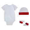 Converse 3 Piece Creeper Set - white/red - 0/6m