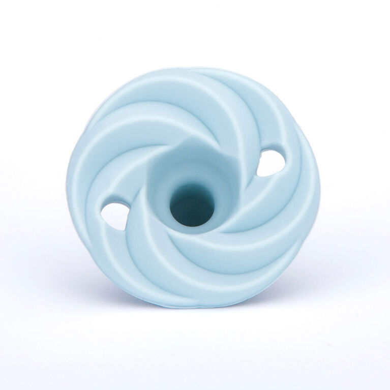 Doddle and Co - Holland Pop Silicone Pacifier - 2 Pack - Peach/Cloud 9 - 0 to 3 Months