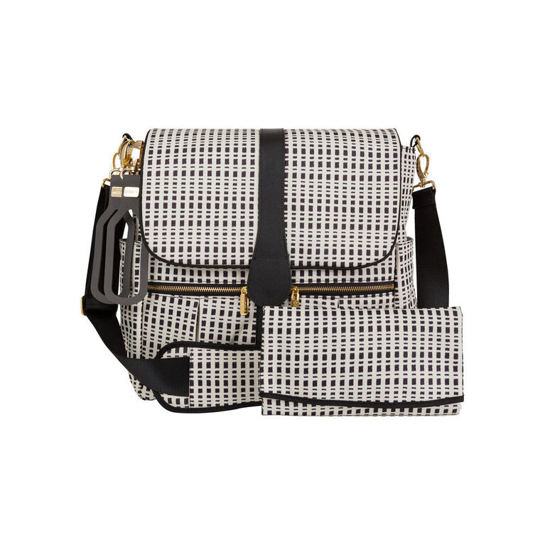 Sac A Langer A Dos Jj Cole A Motif Noir Et Creme Pour Bebe Babies R Us Canada