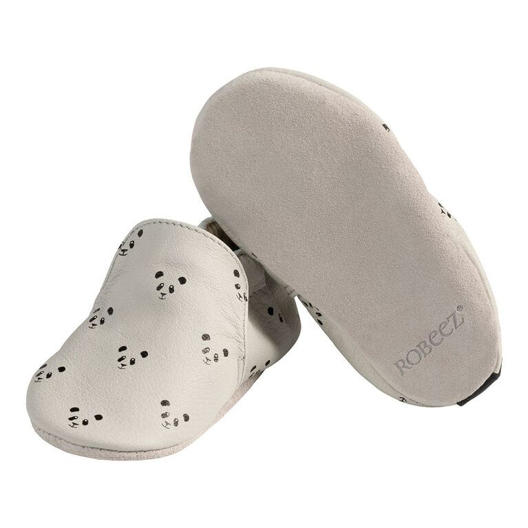 Robeez - Soft Soles Panda Light Grey 6-12M