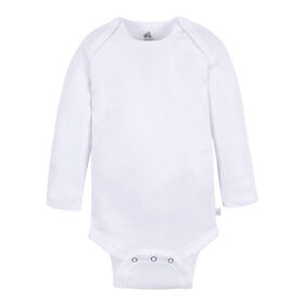 Just Born - 3-Pack Baby Neutral Long Sleeve Onesie - 0-3 months