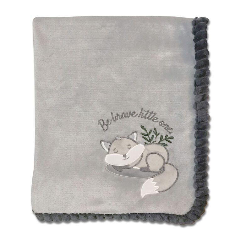 Koala Baby - Ribbed Blanket Fox - Grey