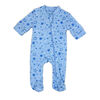Freshly Made by Tendertyme Pyjama en coton bio chiné étoiles bleues avec bonnet - prématuré