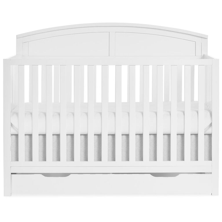 Lit bébé convertible 5 en 1 Storybrooke avec tiroir sous le lit