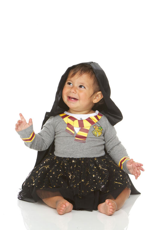 Harry Potter Newborn Hooded Dress 9M Grey