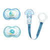 MAM Pearl 6+ Ensemble Suce et Clip - Bleu.