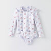 surf's up rashguard set, 3-4y - cream print