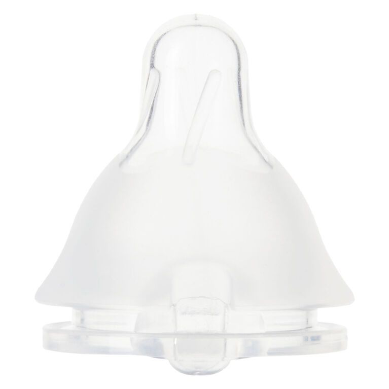 Evenflo Feeding Balance+ Standard Neck BPA-Free Silicone Medium Flow Nipples - 3 Months+, 2-Pack