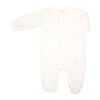 Rock a Bye Baby 5 Piece Ribbed Velour Set: White Giraffe 0-3M