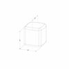 Sweedi Table de chevet Greige