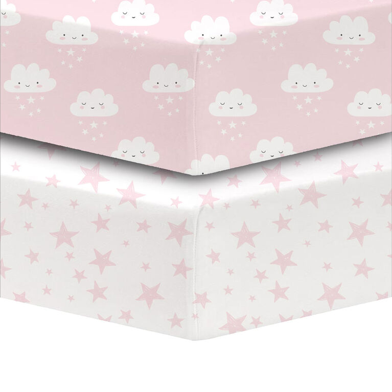Koala Baby Cotton Percale Fitted Crib Sheet