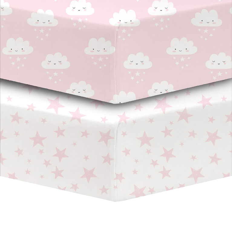 Koala Baby Cotton Percale Fitted Crib Sheet