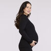 Motherhood - Long Sleeve Snap Henley Nursing Top - Black -L