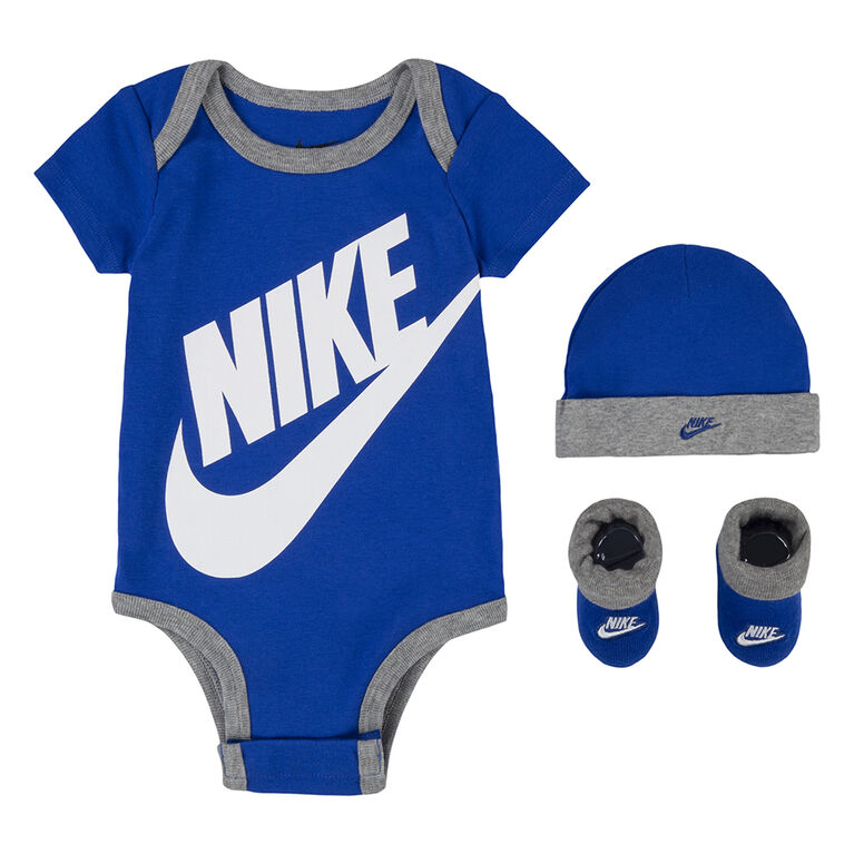 Ensemble Nike combinaison 3 pièces - Bleu Royale - Taille 0m-6m