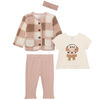 PL Baby  4 piece    jacket set pink 12M
