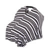 The Peanutshell 6-in-1 Nursing Poncho, Black and White Stripe