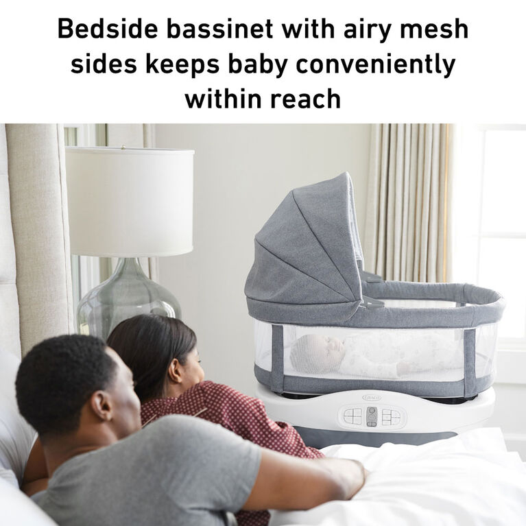 Graco Sense2Snooze Bassinet with Cry Detection Technology, Hamilton