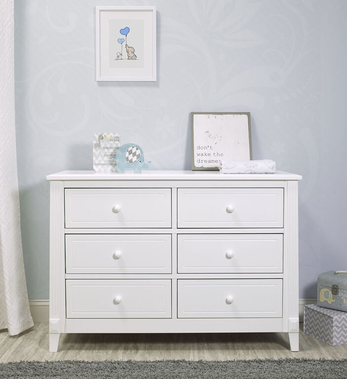 Sorelle Berkley 6 Drawer Dresser White Babies R Us Canada