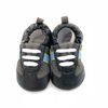 Tickle-toes Black Grey Runner Soft Leather Shoes - 6-12 Months