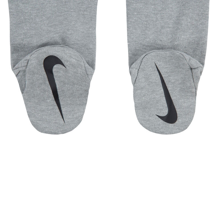 Nike Footed Coverall - Dark Grey Heather - 0-3 Months