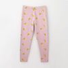 12-18m legging en coton biologique - imprimé violet pâle