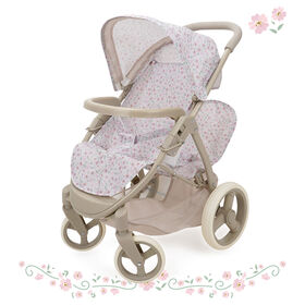 Doll Mabelle Twin Stroller, Little Flora