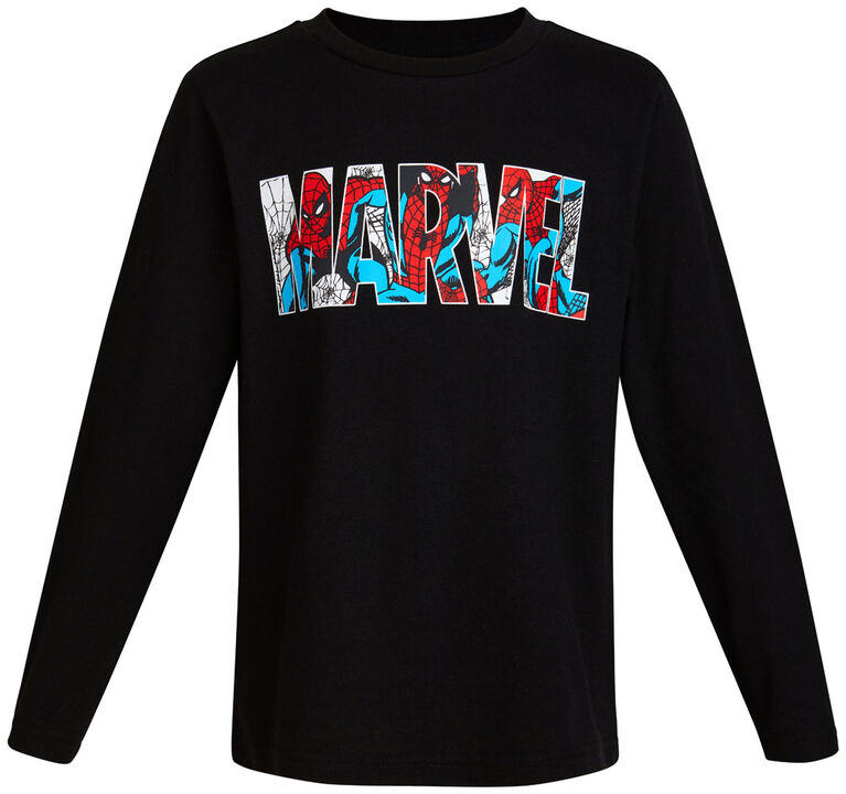 Marvel - Long Sleeve Tee - Spider-Man / Black / 4T