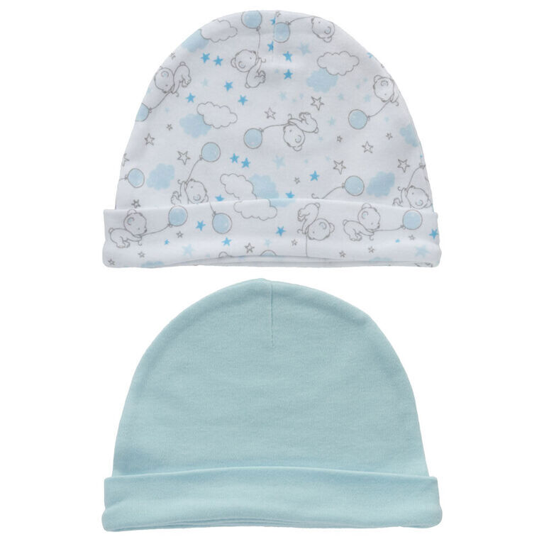 Koala Baby 2-Pack Hat Set - Blue Bear