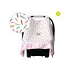 Itzy Ritzy Cozy Happens Car Seat Canopy - Muslin Floating Feathers